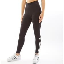 Image of ADIDAS ORIGINALS 3D LEGGINGS 3 STRIPES UK 8,10 BLACK BNWT LAST 2 RRP £28