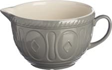 Image of Mason Cash Grey Batter Bowl with Spout, Mixing Ceramic Original Ceramic 1.9L