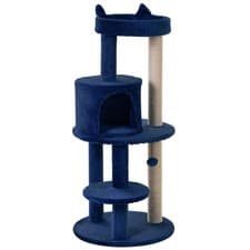 Image of Cat Activity Centre with Plush Perches and Hanging Ball Toy Multi-level Cat