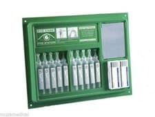 Image of Steroplast Wall Mount Eye Wash Pod Station With 10x 20ml Saline Eyewash Pods