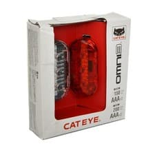 Image of Cateye OMNI 3 Front / Rear Bike Bicycle Light Set