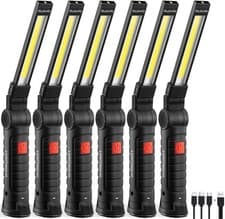 Image of 6X Rechargeable COB LED Work Light Mechanic Work Shop Inspection Lamp Hand Torch