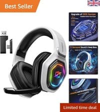 Image of Ultra-Stable 2.4GHz Wireless Gaming Headphones with RGB & 50mm Audio Drivers