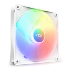 Image of 140mm NZXT F140 RGB Core Single Fan, White, 7 Blades, 500-1500rpm, 90.79 CFM, 34