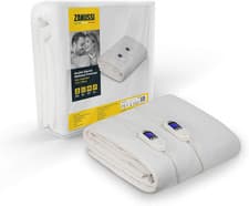 Image of Zanussi Electric Blanket, Heated Double Fitted Underblanket, 9 Heat Settings, Lo