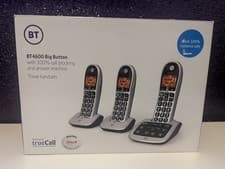 Image of BT 4600 Big Button Cordless DECT Phones with Answering Machine - 3 Pieces