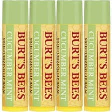 Image of 4 x BURT'S BEES LIP BALMS MOISTURISING 100% NATURAL YOU CHOOSE WHICH LOT OF x 4