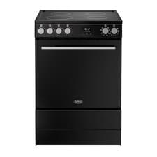 Image of Belling Vision 60cm Electric Cooker with Induction Hob - Black & Silve 444412054