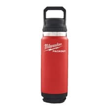 Image of Milwaukee 4932493465 Packout 710ml Chug Lid Bottle Red
