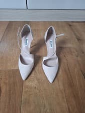 Image of DUNE Ladies blush pink leather shoes size 38 UK 5. Brand new boxed, unworn