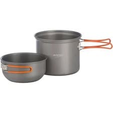 Image of Vango 1 Person Hard Anodised Cook Kit - 2 Pots With Lid
