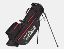 Image of New Golf Titleist Players 4 StaDry Stand Bag Black/Black/Red