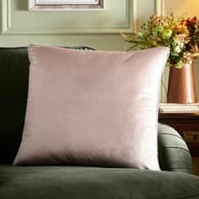 Image of Appletree Natural Velvet Cushion 55 x 55cm – Soft Touch with Filling Included