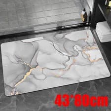 Image of Super Absorbent Floor Mat Soft Quick-Drying Non-Slip Diatom Mud Bath Floor Mat