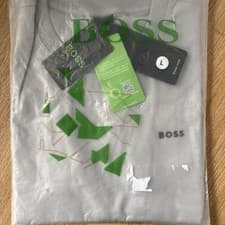 Image of Boss Men's Short Sleeve T-Shirt Light Grey Size Large