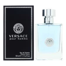 Image of Versace Pour Homme Eau de Toilette 50ml Spray For Him Damaged Box