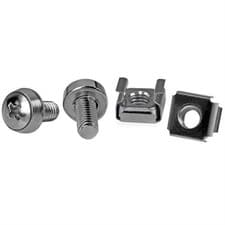 Image of StarTech 50 Pkg M6 Mounting Screws and Cage Nuts for Server Rack Cabinet