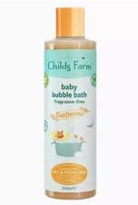 Image of Childs Farm Baby Bubble Bath Fragrance Free Oat Derma