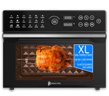 Image of Digital Air Fryer Oven 30L 18-in-1 Dual Cook Mode Full Accessory - BridgePro
