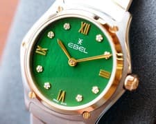 Image of Ebel Sport Classic 1216445A Stainless Steel Gold MOP Diamond Women Quartz Watch