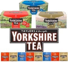 Image of Yorkshire Tea Classic Gold Decaf Individual Wrapped Envelope One Cup Proper Brew