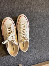 Image of Converse Women’s Chuck Taylor All Star Low-Tops White - Size UK 7  cream color