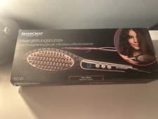 Image of Bauer Professional Ceramic Hair Straightening Brush - Black