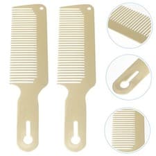 Image of 2 Pcs Anti-static Hair Comb Stainless Steel Brush Men Stainless-steel