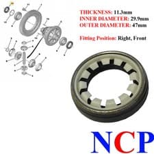 Image of PEUGEOT FIAT CITROEN OFF SIDE GEARBOX DRIVESHAFT OIL SEAL 312146 9790464500