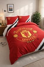 Image of Manchester United FC Football Duvet Cover Bedding Set Double Official Licensed