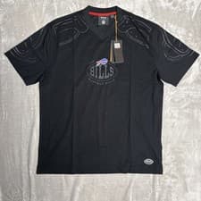 Image of Hugo Boss X NFL Men Buffalo Bills Limited Edition Black T Shirt Size L NWT