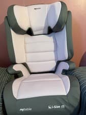 Image of My Babiie MBCSB30 i-Size (100-150cm) High Back Booster Car Seat - Pink & Grey -