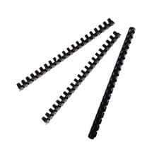 Image of Fellowes Apex Binding Comb A4 8mm Black Pack 100 (6200301)