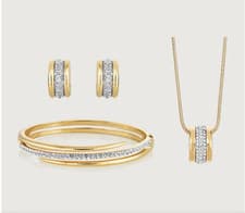 Image of BUCKLEY LONDON ASPIRE PENDANT, EARRING AND BANGLE SET