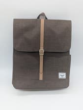 Image of Herschel City Backpack Potting Soil Crosshatch Satchel Style Bag Brown