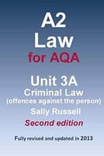 Image of 			A2 Law for AQA Unit 3A Criminal Law (offences against the person). Russ<|		