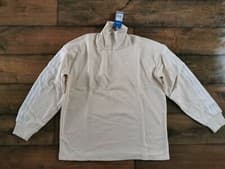 Image of Adidas Adicolor Classic Half-Z Sweatshirt Wonder White Women's Size 10 BRAND NEW
