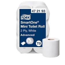 Image of Tork Smart One Mini Toilet Rolls (472193) 12 Rolls