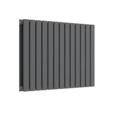 Image of Lux Heat Flat Anthracite Grey Horizontal Radiator