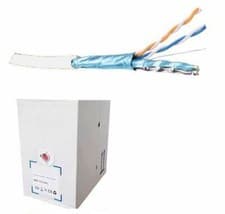 Image of CAT.6a S-FTP STRANDED PATCH CABLE LSZH (305M BOX) - WHITE