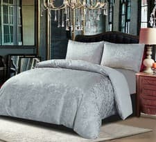Image of Jacquard Duvet Cover Cleo 3 Pcs Set With Pillow Cases Double King Superking
