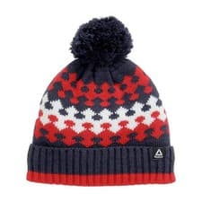 Image of Reebok Navy Cuffed Pom Beanie Toque Hat