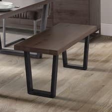 Image of Julian Bowen Brooklyn Bench, Dark Oak