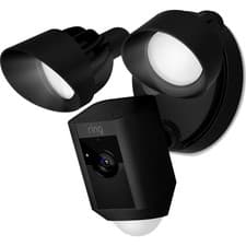 Image of RING Floodlight Camera Cam plus hard wired black