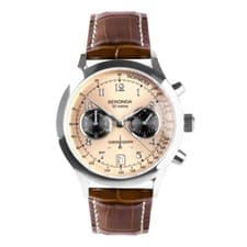 Image of Sekonda Watch 30236 Mens Brown Leather Strap RRP £79.99