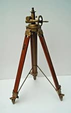 Image of Vintage Royal Style Wooden Tripod Stand Floor Lamp Home Decor Without Shade