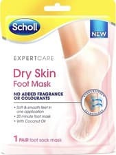 Image of Scholl Expert Care Dry Skin Foot Mask 1 Pair Hydrating Sock Mask with Coconut