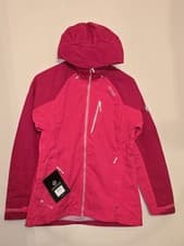 Image of Regatta Women's Birchdale Waterproof Jacket Horizon/Aqua and Bright Blush