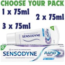 Image of Sensodyne Rapid Relief Mint Toothpaste Fast Relief Sensitive Original Mint 75ML