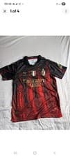 Image of AC Milan PUMA Football T-Shirt Size small 2022/2023 Brand NEW Size S